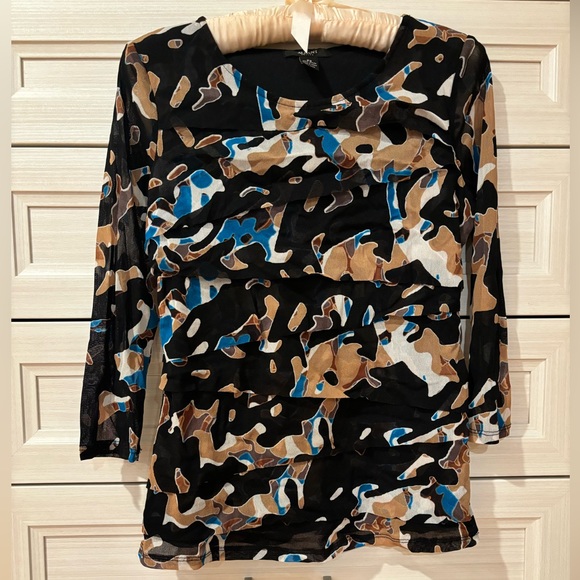 Alfani Multicolor Camouflage Top - Picture 2 of 7